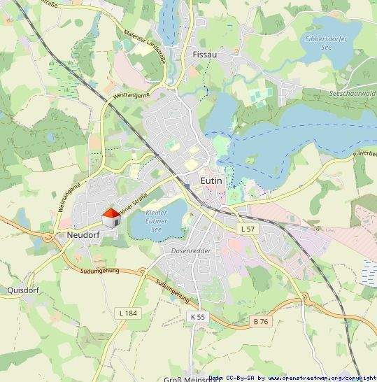 Etagenwohnung Eutin - 2 Zimmer, 44 m&sup2;, 500&euro; | Angebot:24836935