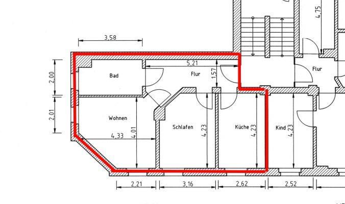 Etagenwohnung Aue-Bad Schlema Bad Schlema - 2 Zimmer, 60 m&sup2;, 300&euro; | Angebot:26413807