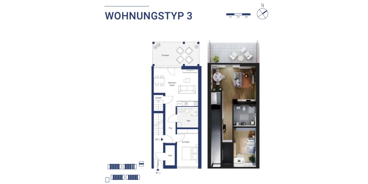 Erdgeschoßwohnung Biederitz - 2 Zimmer, 59 m&sup2;, 643&euro; | Angebot:18334522