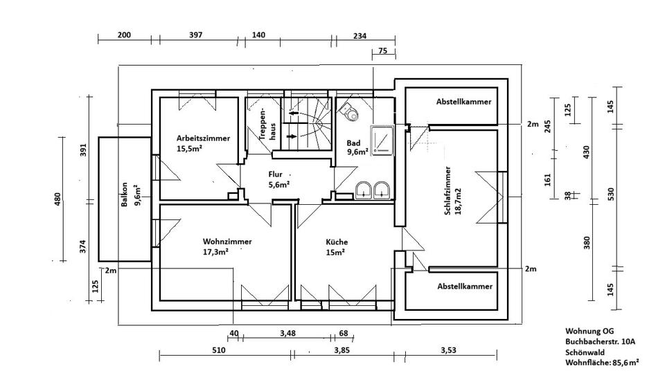Hochwertige frisch renovierte 3-Zimmer-Wohnung - traumhaft hell 3 zimmer