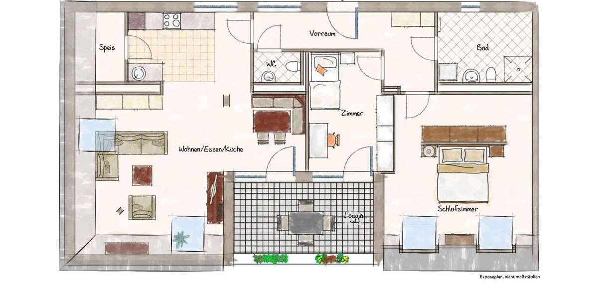 Etagenwohnung Berchtesgaden - 3 Zimmer, 101 m&sup2;, 1.820&euro; | Angebot:25887385