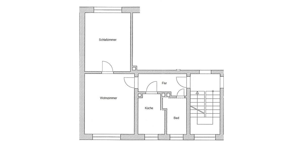 Erdgeschoßwohnung Frankenberg (Sachsen) - 2 Zimmer, 47 m&sup2;, 267&euro; | Angebot:26491689