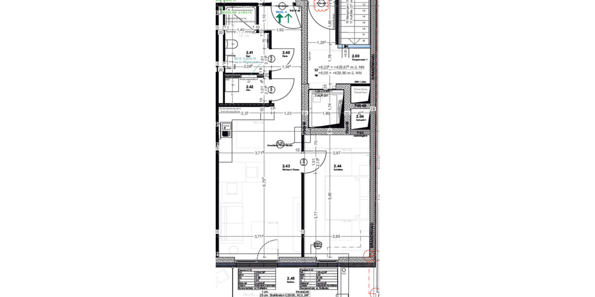 Etagenwohnung Pfaffenhofen an der Ilm - 2 Zimmer, 60 m&sup2;, 950&euro; | Angebot:24887374