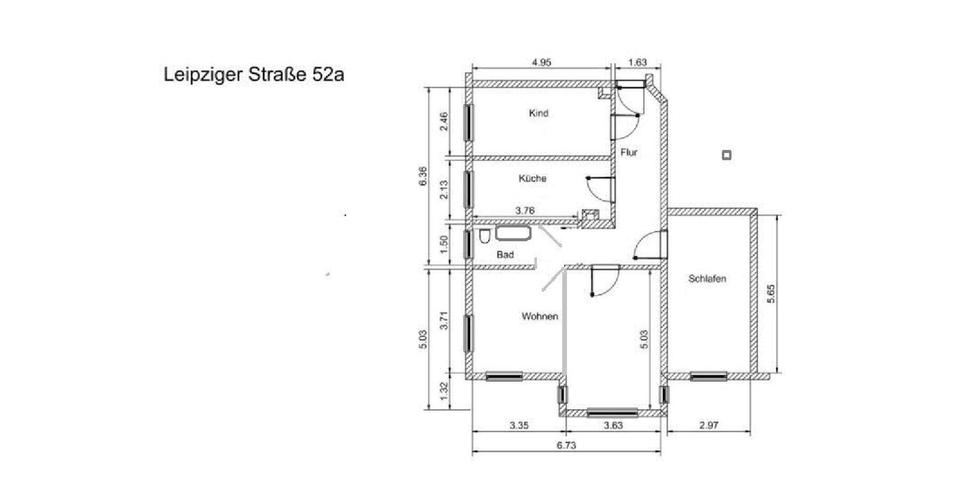 4 Raum Wohnung 2 OG rechts ab sofort frei 4 zimmer