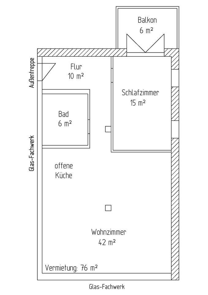Schöne ObergeschossWohnung mit Balkon und Stellplatz