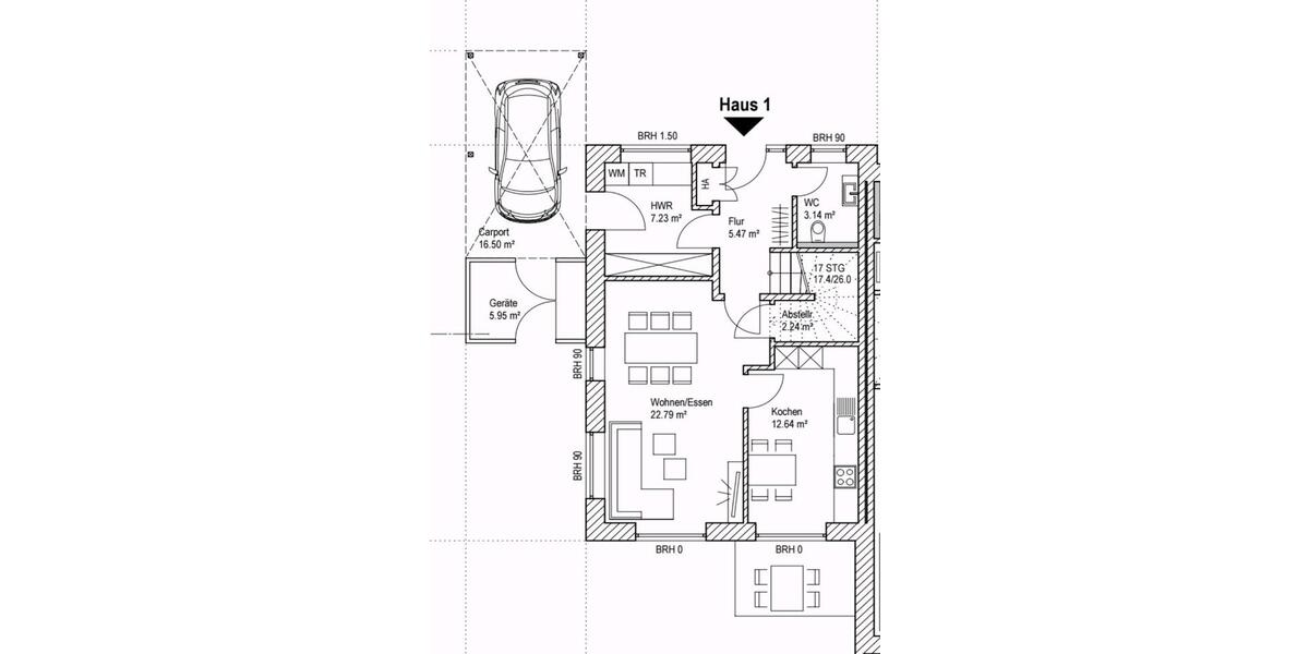 Doppelhaushälfte Visbek - 3 Zimmer, 100 m&sup2;, 1.250&euro; | Angebot:24735933