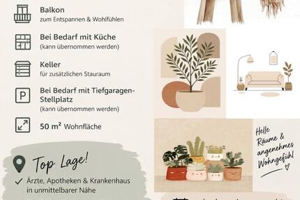 Wohnung Bernau bei Berlin - 2 Zimmer, 50 m&sup2;, 729&euro; | Angebot:27622976
