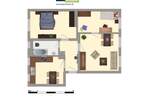 Etagenwohnung Merseburg Freiimfelde - 3 Zimmer, 55 m&sup2;, 349&euro; | Angebot:25694941