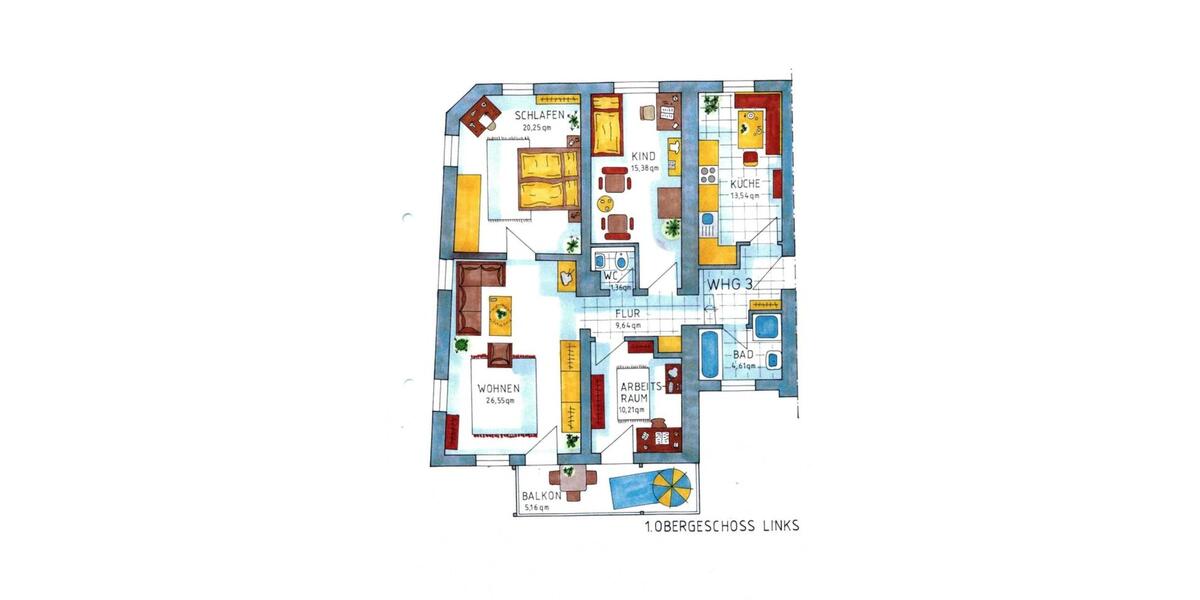 Etagenwohnung Niedenstein - 4 Zimmer, 106 m&sup2;, 640&euro; | Angebot:24506710