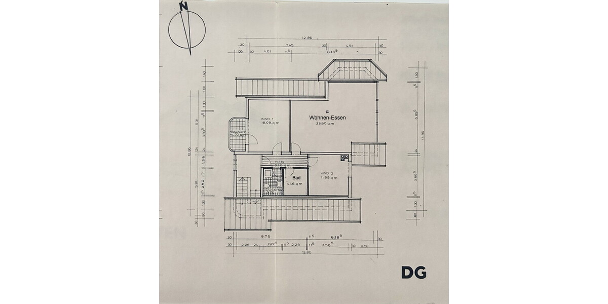 Großzügige Dachgeschosswohnung mit Garten und Klimaanlage. - 3.5 Baden-Baden / Oberbeuern Oberbeuern | Angebot:27161126
