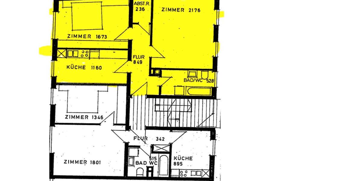 Hochparterre Würzburg Heuchelhof - 2 Zimmer, 65 m&sup2;, 965&euro; | Angebot:26482708