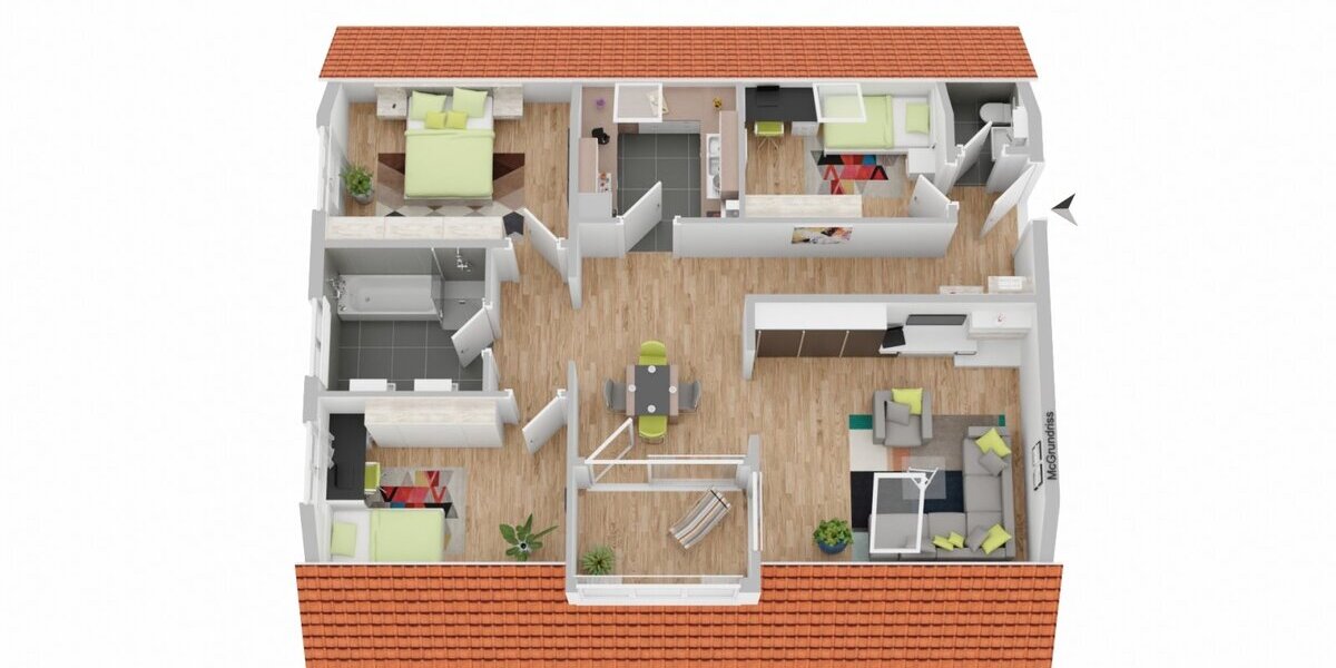 Gemütliche 4,5-Zimmer-Wohnung in Zimmern mit Garage! 4.5 zimmer