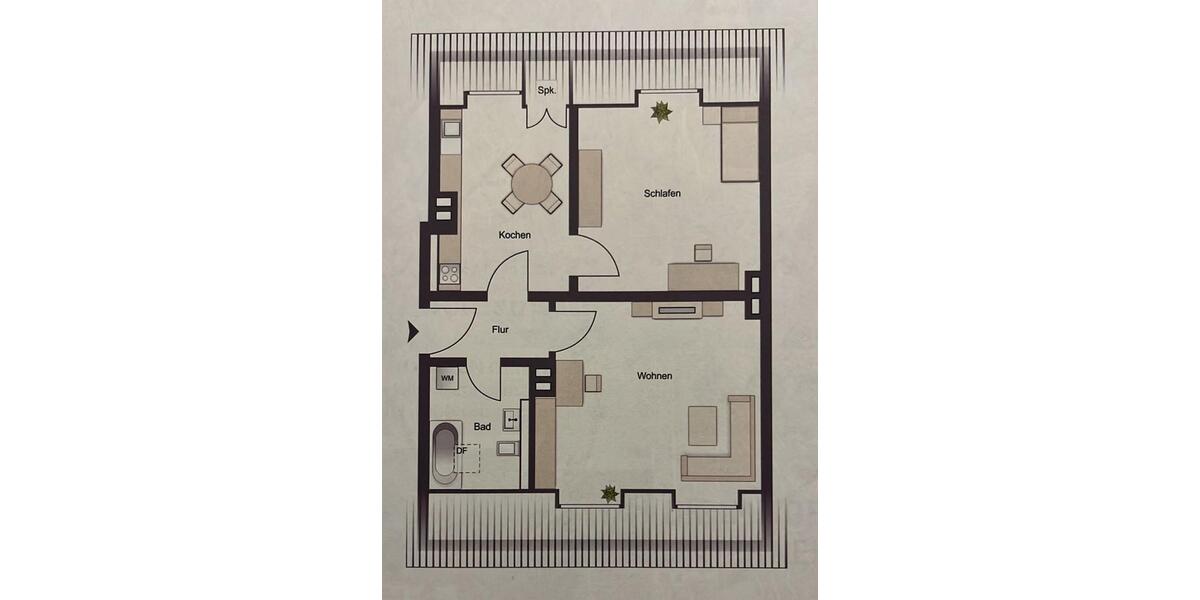 Dachgeschoßwohnung Emmerich am Rhein - 2 Zimmer, 40 m&sup2;, 700&euro; | Angebot:25223696