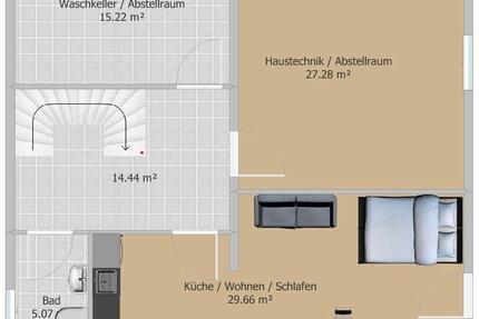 Wohnung Bogen - 1 Zimmer, 23 m&sup2;, 390&euro; | Angebot:25995145
