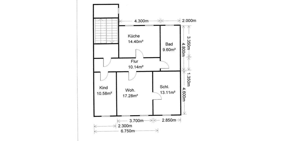 Dachgeschoßwohnung Glauchau - 3 Zimmer, 59 m&sup2;, 345&euro; | Angebot:26406541