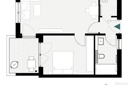 Wohnung Crailsheim - 2 Zimmer, 53 m&sup2;, 710&euro; | Angebot:26194962