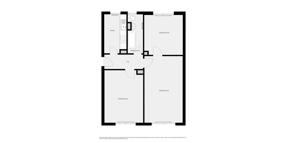Etagenwohnung Osterwieck - 3 Zimmer, 65 m&sup2;, 228&euro; | Angebot:20866160
