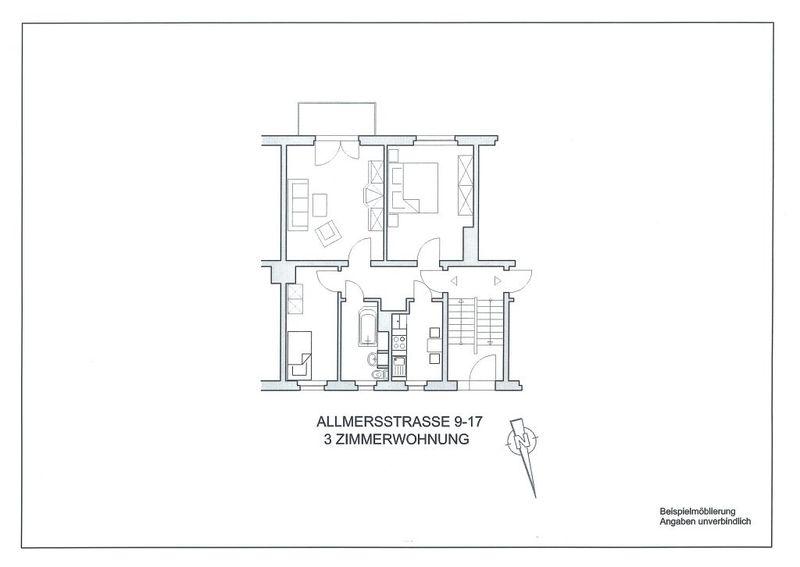 Etagenwohnung Naumburg (Saale) - 3 Zimmer, 59 m&sup2;, 475&euro; | Angebot:26550672