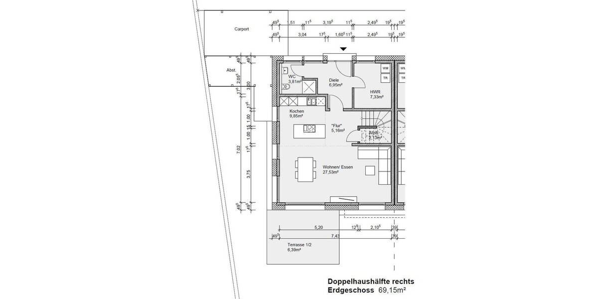 Doppelhaushälfte Detmold Hiddesen - 4 Zimmer, 128 m&sup2;, 1.892&euro; | Angebot:26765364