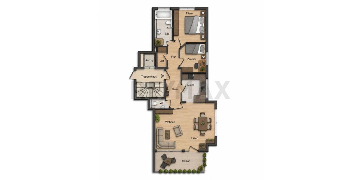 Etagenwohnung Göppingen - 3 Zimmer, 88 m&sup2;, 990&euro; | Angebot:26591795
