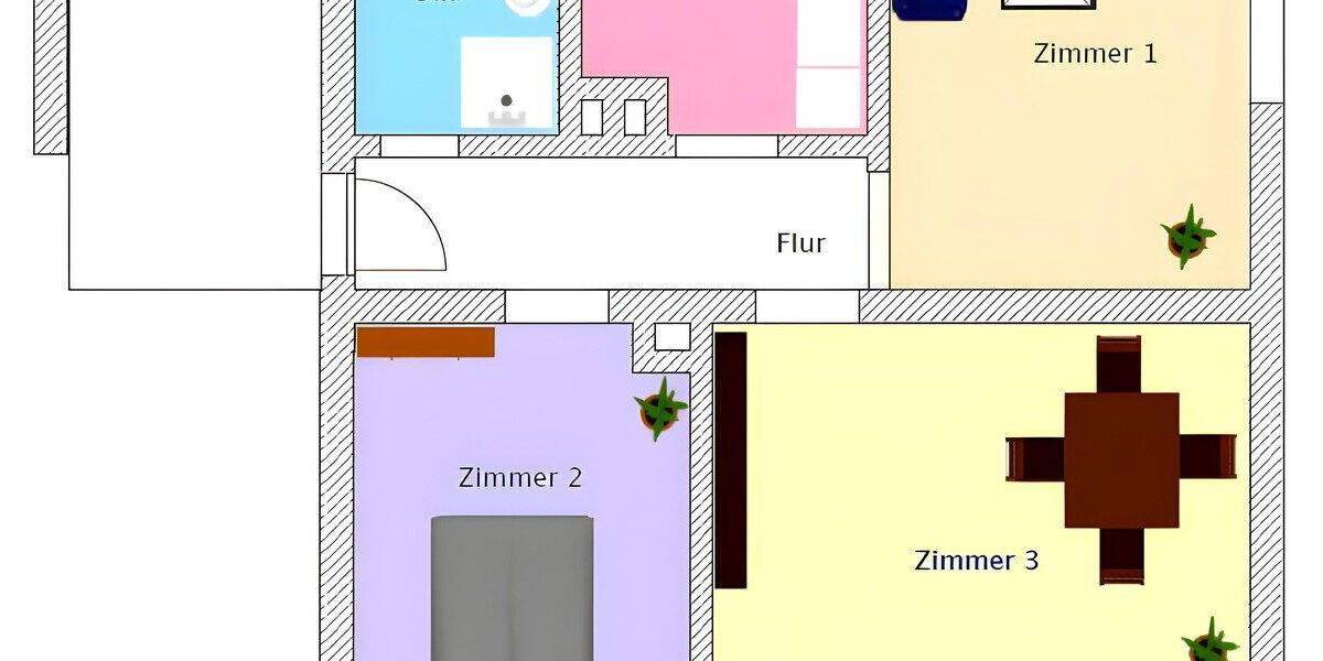 Etagenwohnung Landau in der Pfalz Landau - 3 Zimmer, 74 m&sup2;, 920&euro; | Angebot:26825329