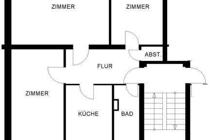Wohnung Oldenburg Bloherfelde - 3 Zimmer, 66 m&sup2;, 587&euro; | Angebot:26300905