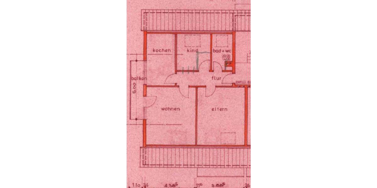 Etagenwohnung Filderstadt - Sielmingen Sielmingen - 3 Zimmer, 64 m&sup2;, 930&euro; | Angebot:24844739