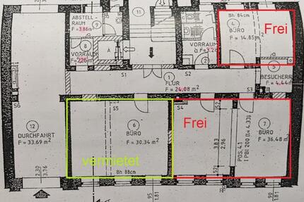 Zwei helle Büroräume Coworking-Fläche – flexibel nutzbar, Stellplatz im Innenhof zimmer