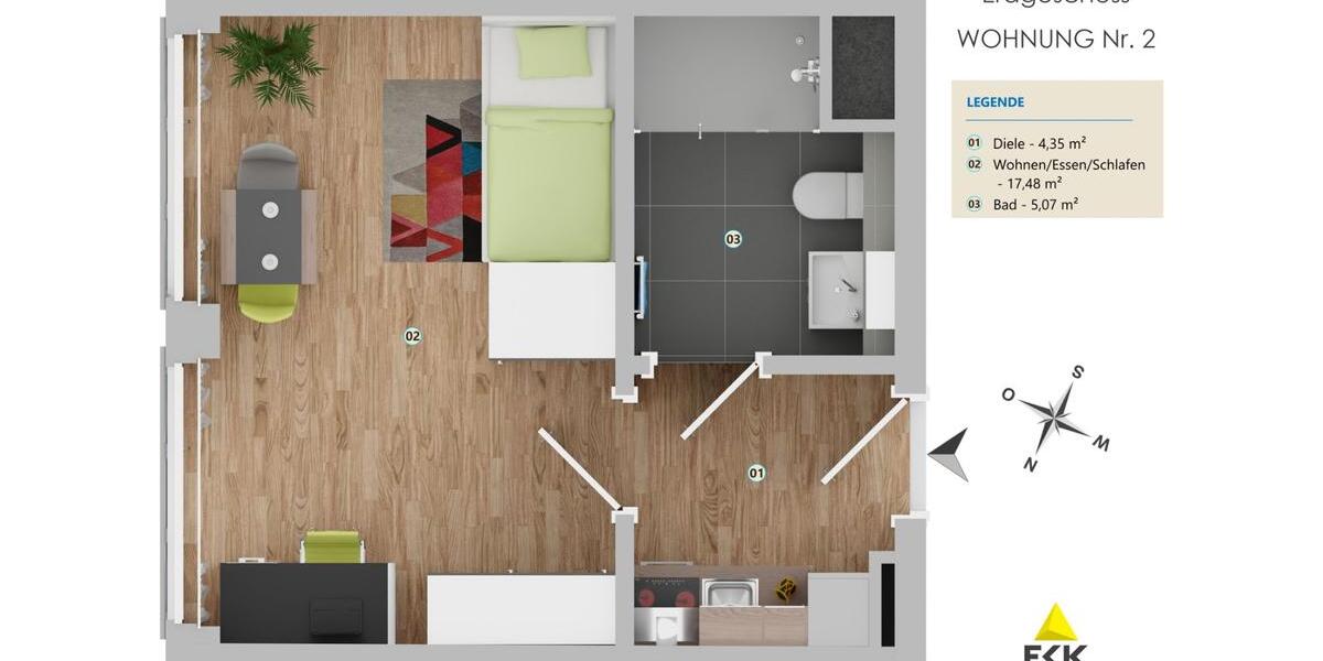 SECHS Wohnungen. SECHS Chancen. Ein Zuhause. 6 top-sanierte 1-Zimmer-Wohnungen in Bonn-Beuel 1 zimmer