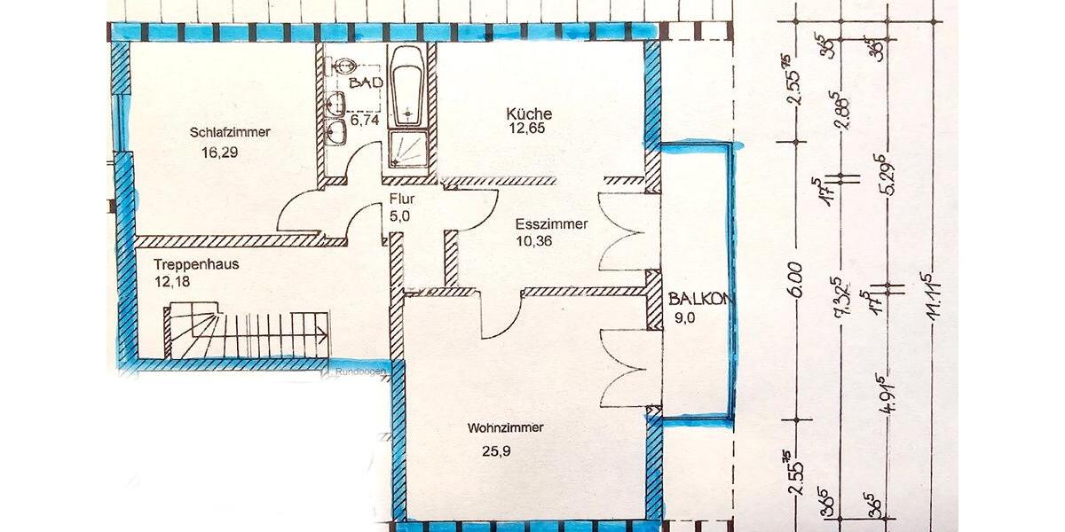 Charmante 3-Zimmer-Wohnung im 1. OG mit traumhaftem Balkon! 3 zimmer
