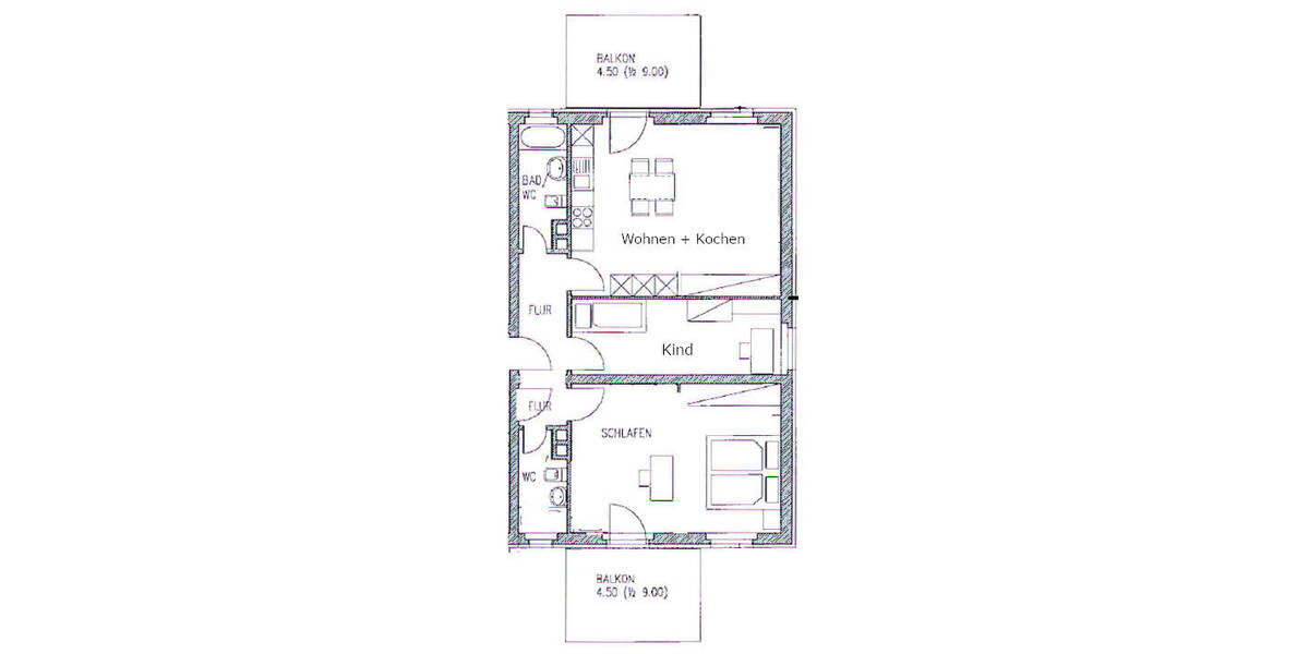 Etagenwohnung Singen (Hohentwiel) Singen - 3 Zimmer, 80 m&sup2;, 900&euro; | Angebot:26388607
