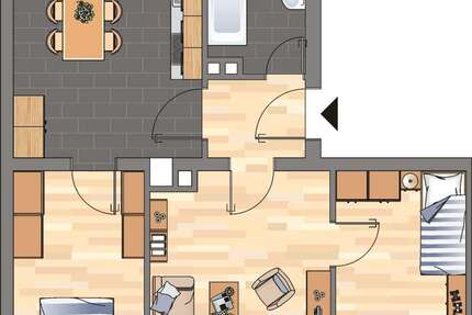 Wohnung Neustadt an der Weinstraße - 3 Zimmer, 62 m&sup2;, 669&euro; | Angebot:25157823