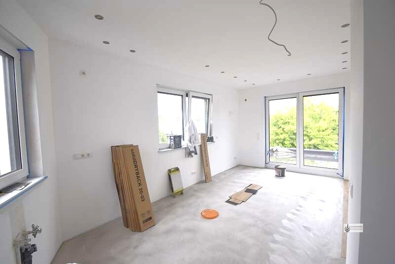 Penthouse - Wohnung Neubau mit Fertigstellung 1.7. 2026 mit Rollläden + Stellplatz ohne Küche - Einfamilienhaus Weyhe Leeste | Angebot:26764876