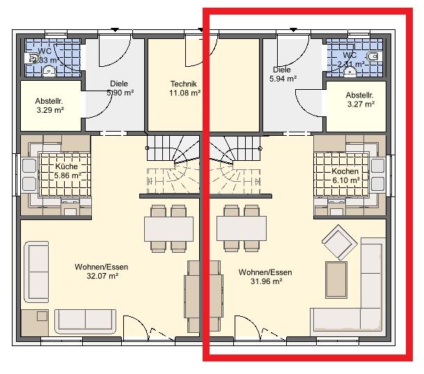 Doppelhaushälfte Kleve - 5 Zimmer, 170 m&sup2;, 1.900&euro; | Angebot:26664400