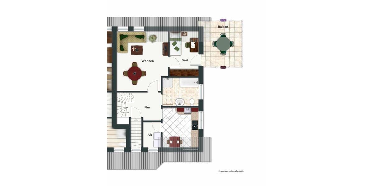 Dachgeschoßwohnung Barsinghausen - 3 Zimmer, 70 m&sup2;, 800&euro; | Angebot:24842959