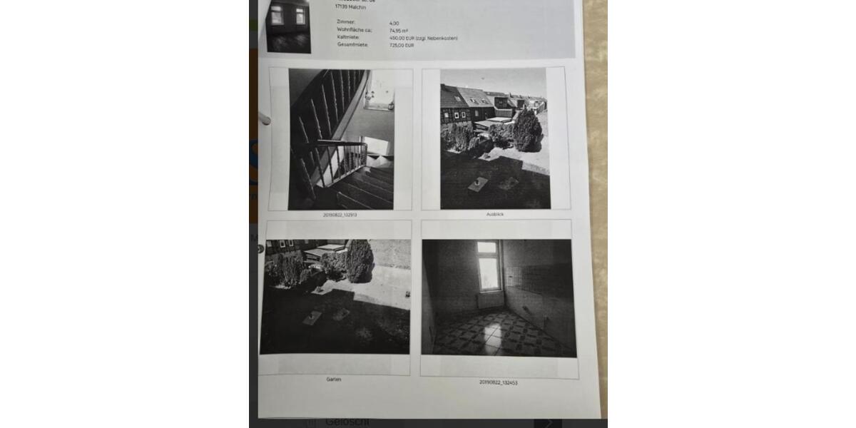 4 Raum Wohnung in Malchin 4 zimmer