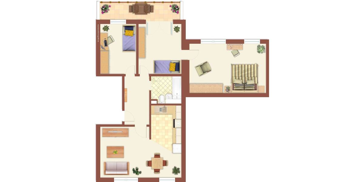 Etagenwohnung Weißwasser/O.L. O.L. - 4 Zimmer, 81 m&sup2;, 435&euro; | Angebot:24114338