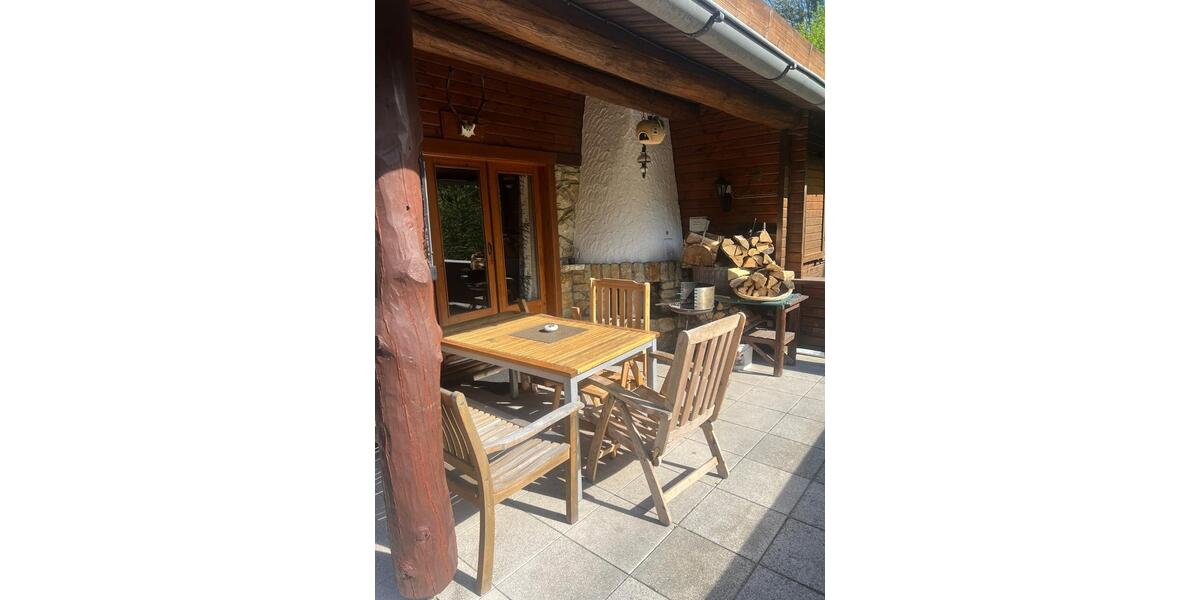Harz Ferienhaus Blockhaus 6 Pers +Hund 2 Kamine gr Grundst. süd H 4 zimmer