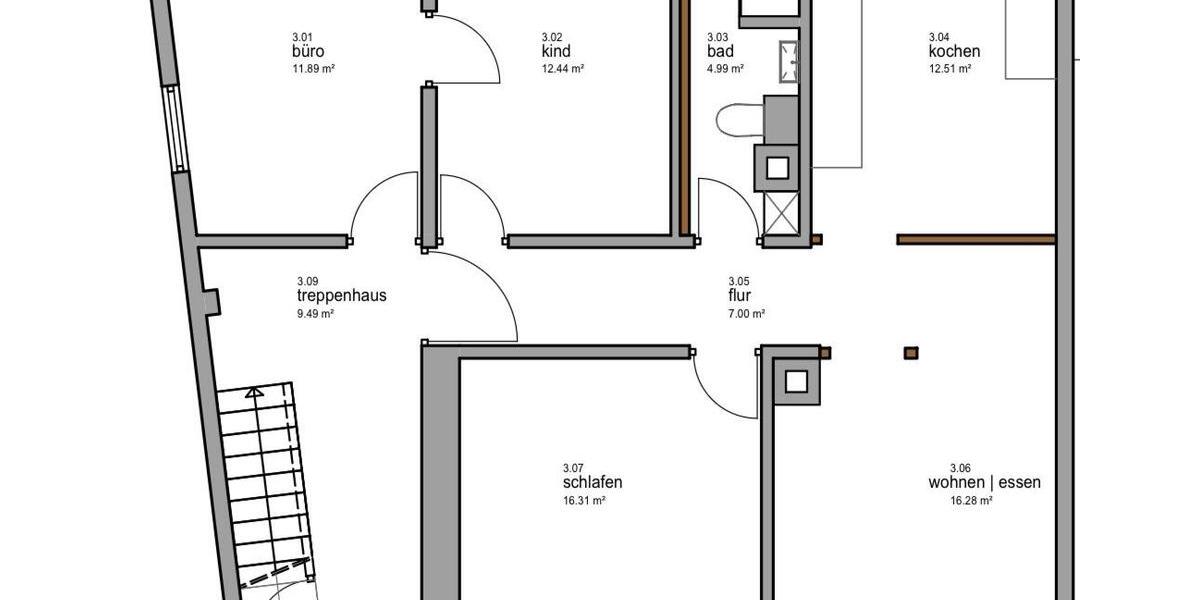 Dachgeschoßwohnung Horb am Neckar - 4 Zimmer, 90 m&sup2;, 850&euro; | Angebot:26597541