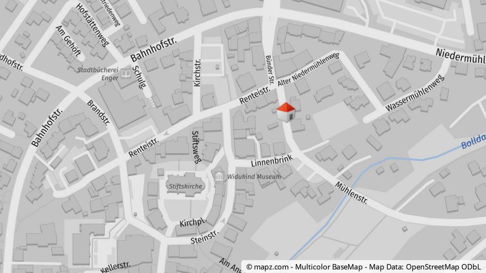 Erdgeschoßwohnung Enger - 2 Zimmer, 60 m&sup2;, 600&euro; | Angebot:24351147