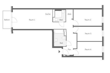 Wohnung Berlin Lichtenberg - 4 Zimmer, 97 m&sup2;, 1.684&euro; | Angebot:26679526