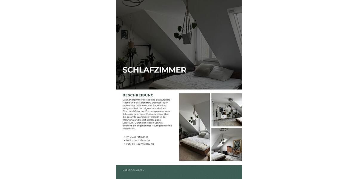 Dachgeschoßwohnung Markt Schwaben - 3 Zimmer, 96 m&sup2;, 1.700&euro; | Angebot:24731941