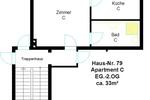 Etagenwohnung Nordhausen - 1 Zimmer, 33 m&sup2;, 375&euro; | Angebot:26563053