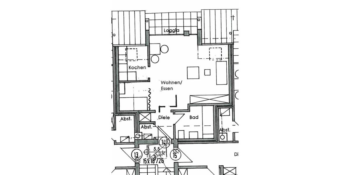 Dachgeschoßwohnung Walldürn - 1 Zimmer, 49 m&sup2;, 398&euro; | Angebot:26646761