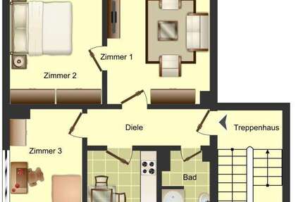 Wohnung zum Mieten in Bergkamen 429 € 58 m² 3 zimmer