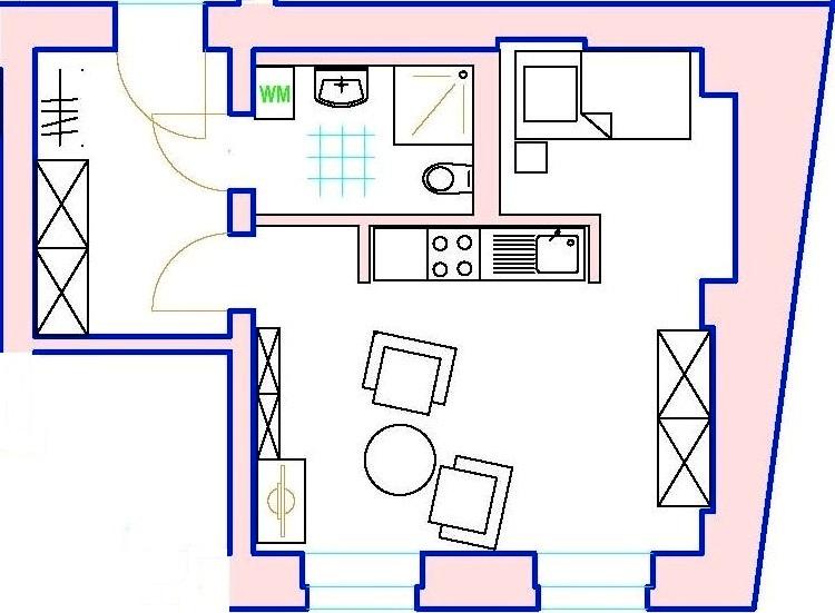 Etagenwohnung Naumburg (Saale) - 1 Zimmer, 40 m&sup2;, 339&euro; | Angebot:26441148