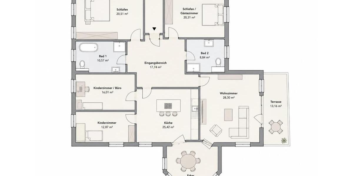 Etagenwohnung Leipzig Altwest - 5 Zimmer, 165 m&sup2;, 2.145&euro; | Angebot:26495521