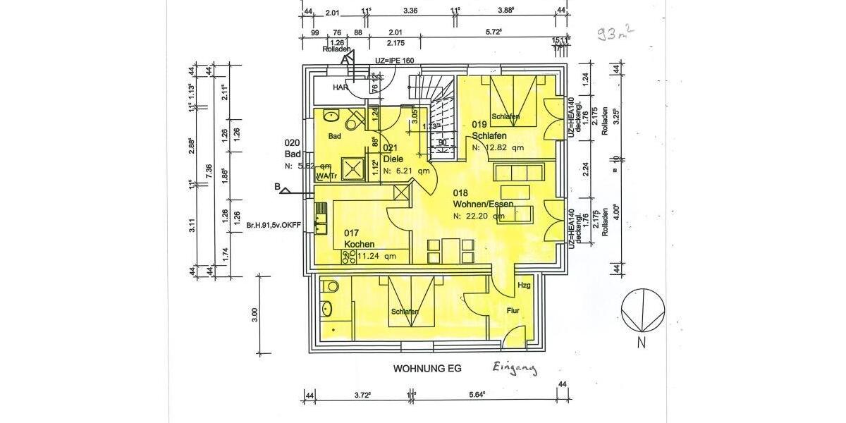 Erdgeschoßwohnung Esterwegen - 3 Zimmer, 90 m&sup2;, 695&euro; | Angebot:26651253