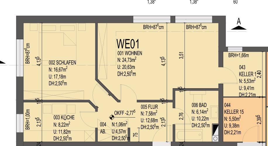 Etagenwohnung Ribnitz-Damgarten Damgarten - 2 Zimmer, 64 m&sup2;, 740&euro; | Angebot:26631221
