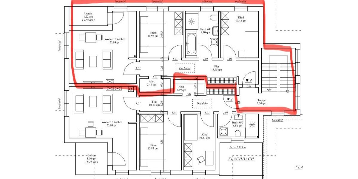 Etagenwohnung Bad Sobernheim - 3 Zimmer, 73 m&sup2;, 1.070&euro; | Angebot:23721256